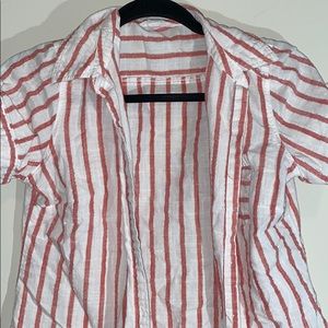 Pink, White button down blouse!